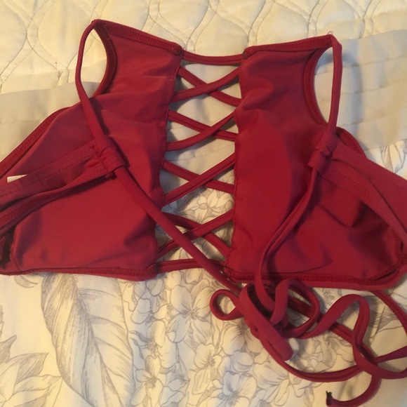 Boohoo Strappy bikini Red - Picture 4 of 5